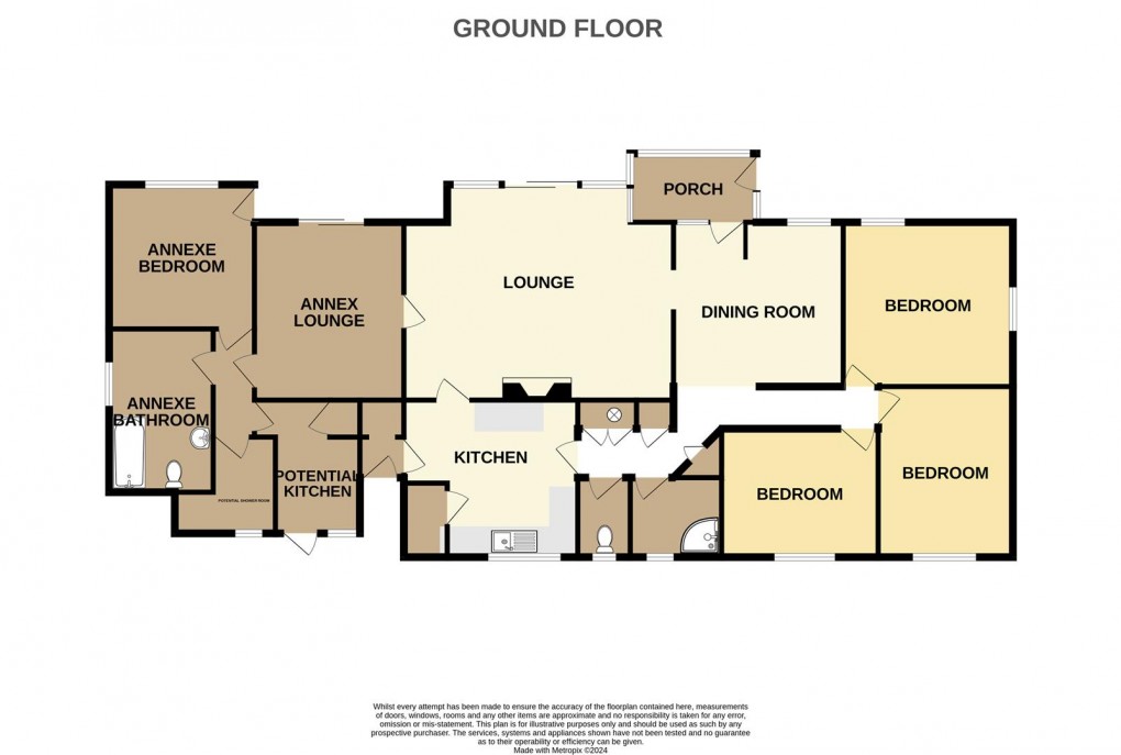 Floorplan for Church Hill, Sticker, St. Austell