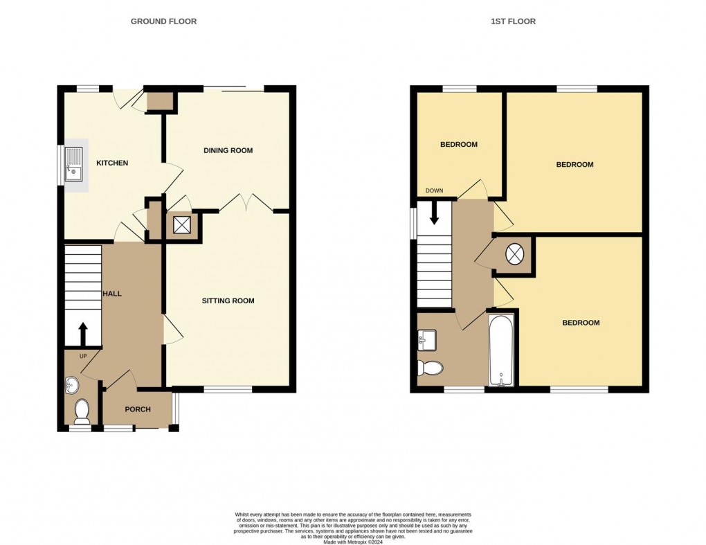 Floorplan for Southdown Close, Sticker