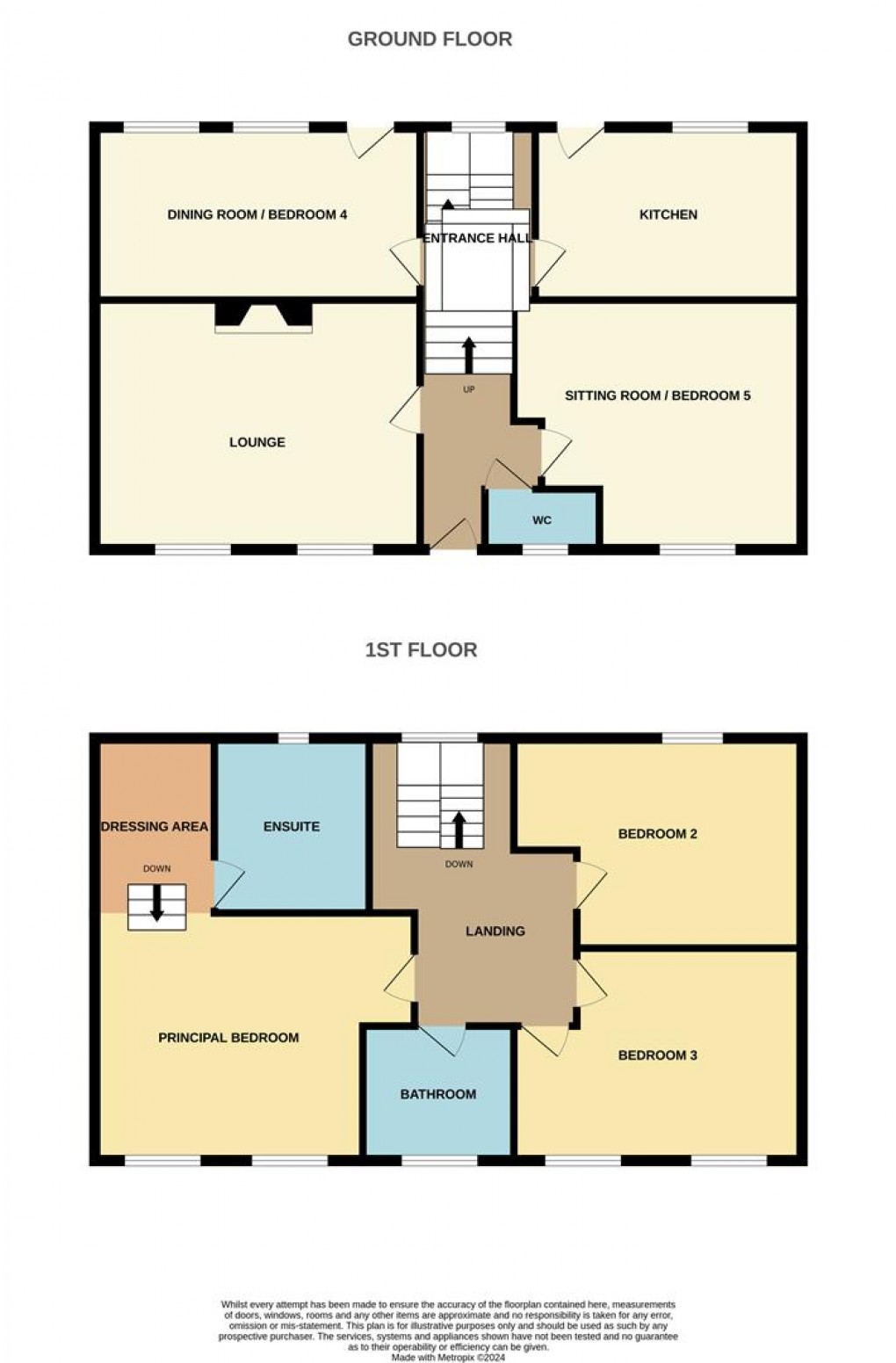 Floorplan for Churchfield Place, St Blazey, Par