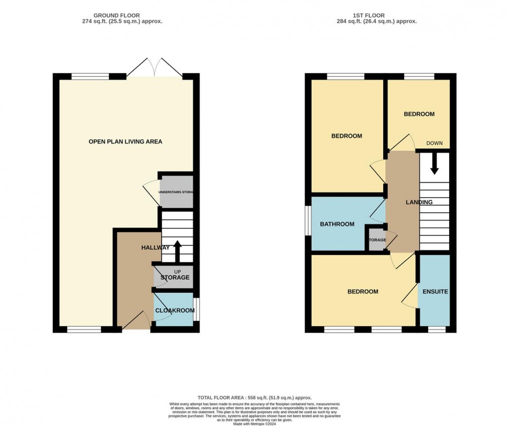 Floorplan for Mulberry Way, St. Austell