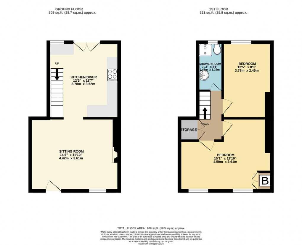 Floorplan for Tywardreath Highway