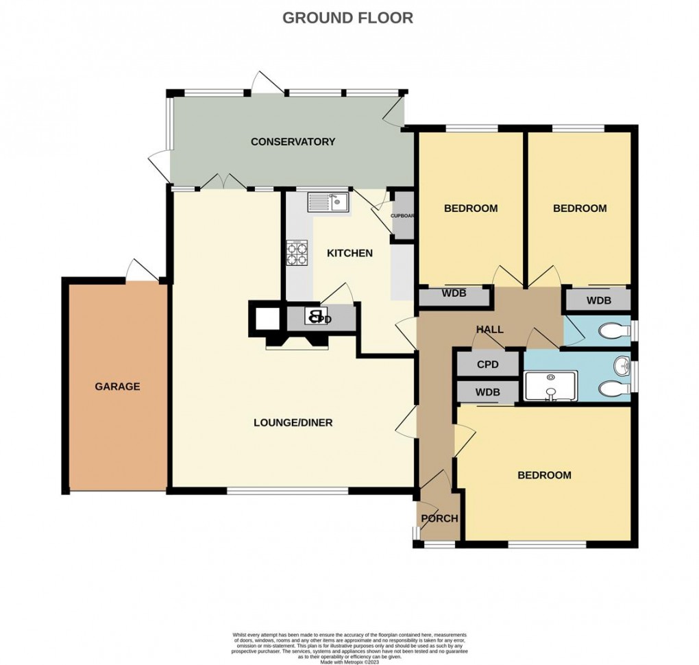 Floorplan for Edinburgh Close, Carlyon Bay, St. Austell