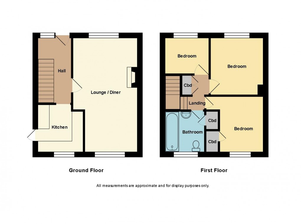 Floorplan for Fairfield Close, St. Austell