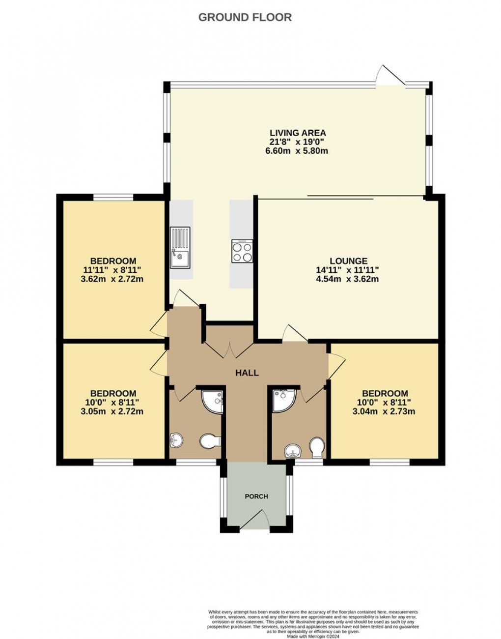 Floorplan for Cott Road, Lostwithiel