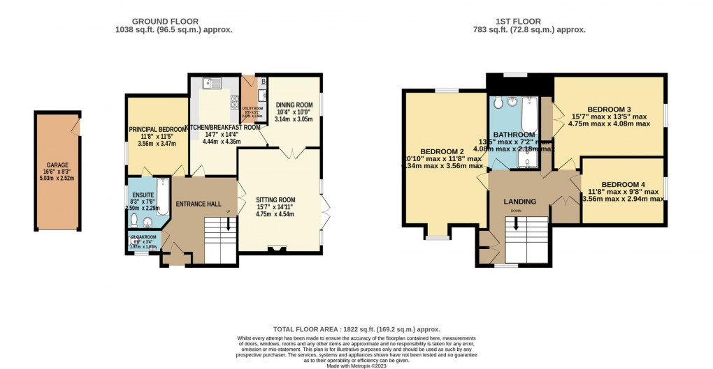 Floorplan for Lankelly Close, Fowey