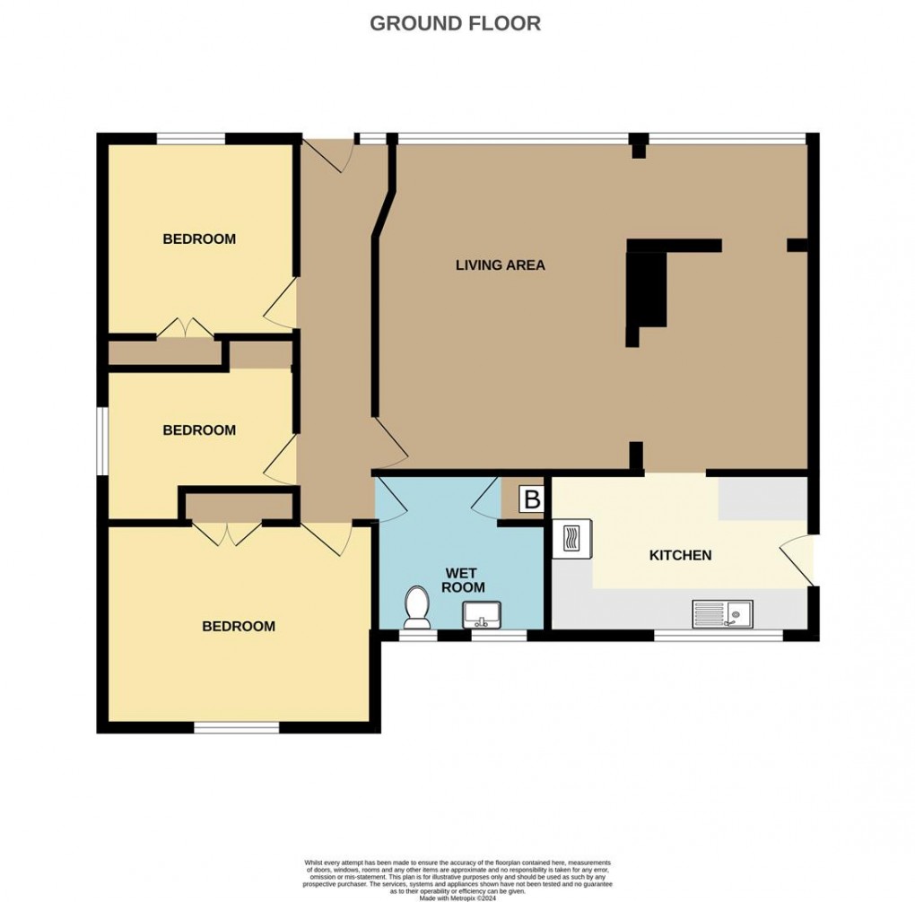 Floorplan for Fairway, Carlyon Bay, St. Austell