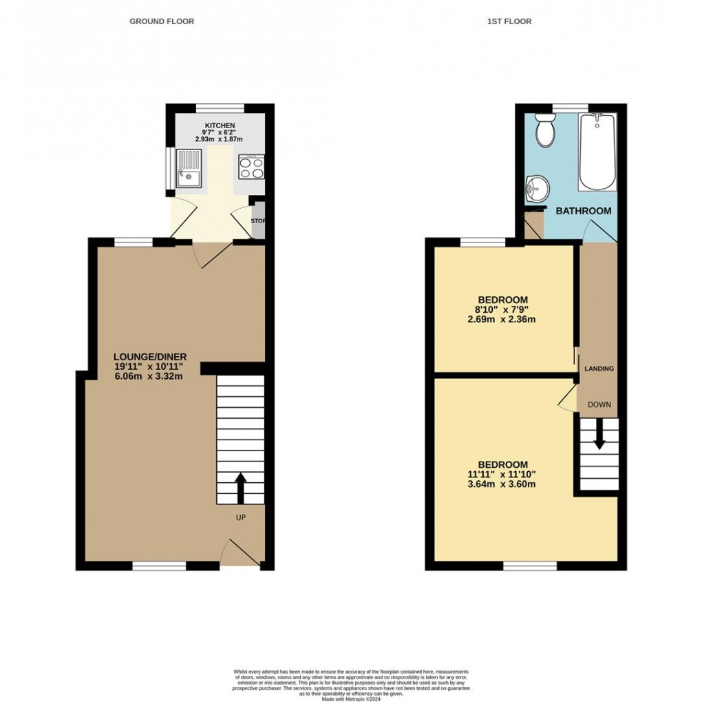 Floorplan for Grove Road, St. Austell