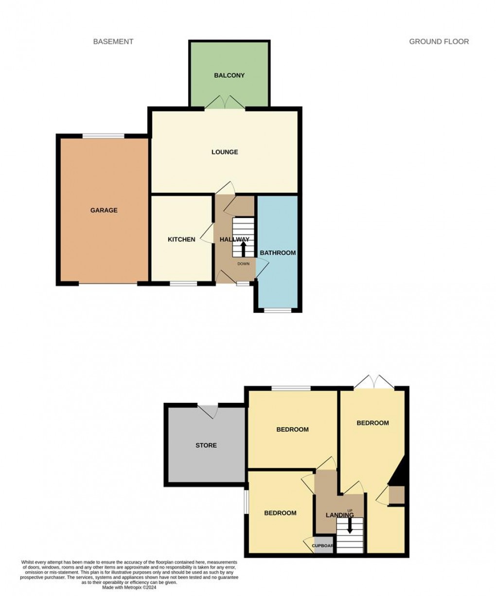 Floorplan for Springfield Close, Polgooth, St. Austell