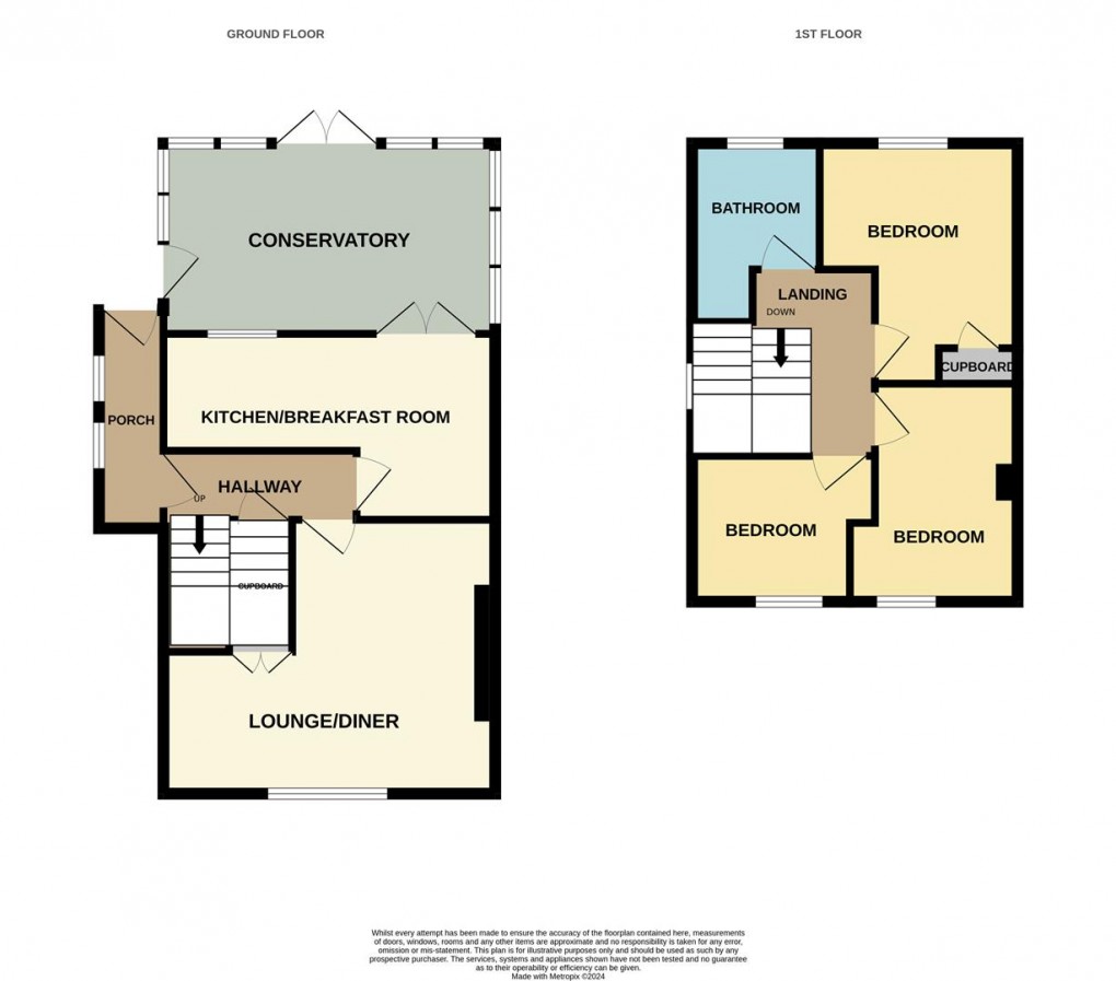 Floorplan for Roslyn Close, St Austell, St. Austell