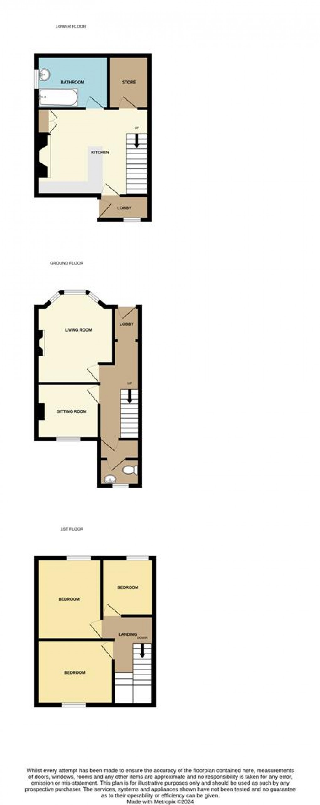 Floorplan for Victoria Road, St. Austell