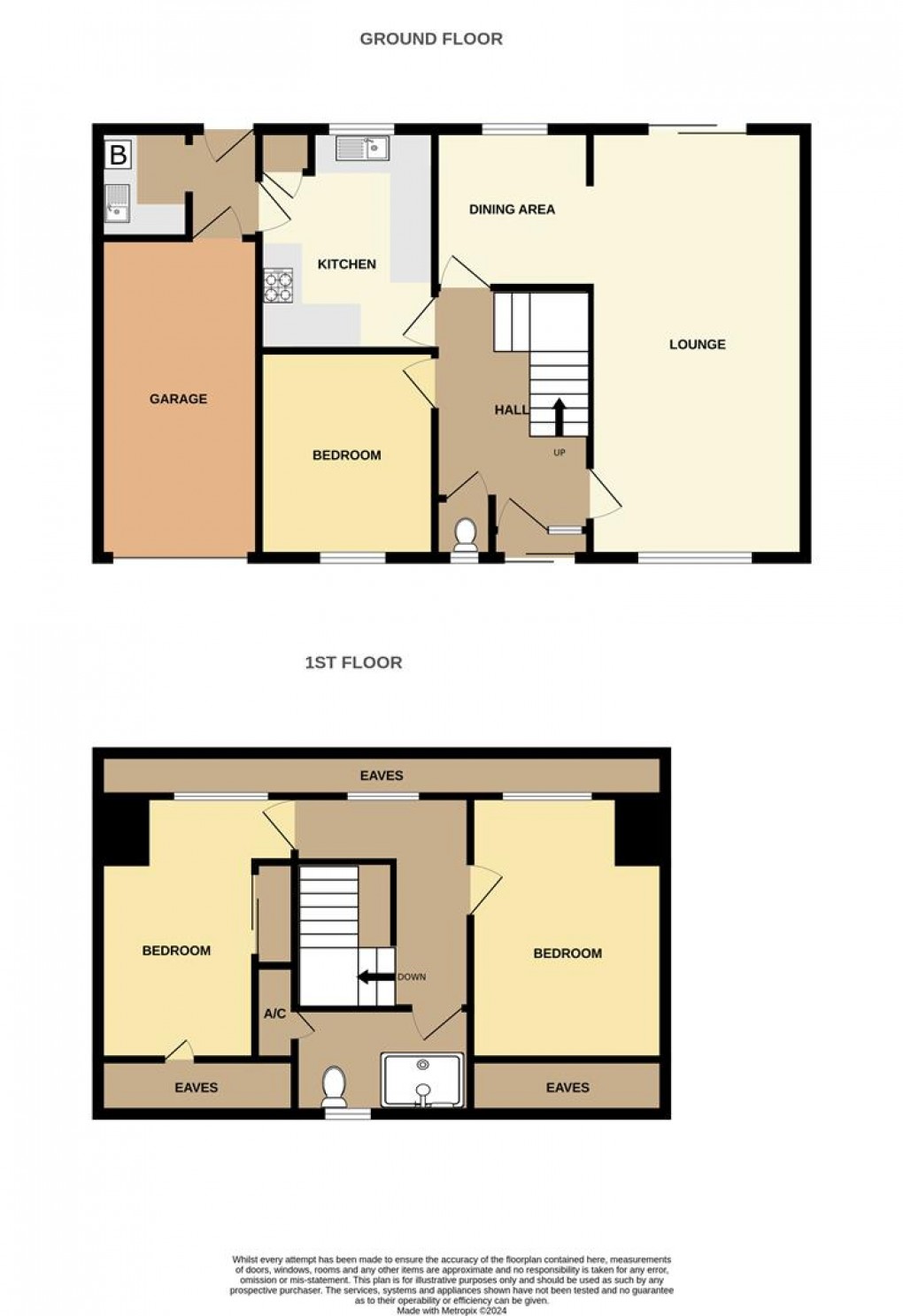 Floorplan for Beach Road, Carlyon Bay, St. Austell