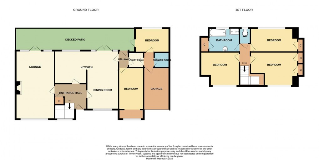 Floorplan for Ridgewood Close, St. Austell