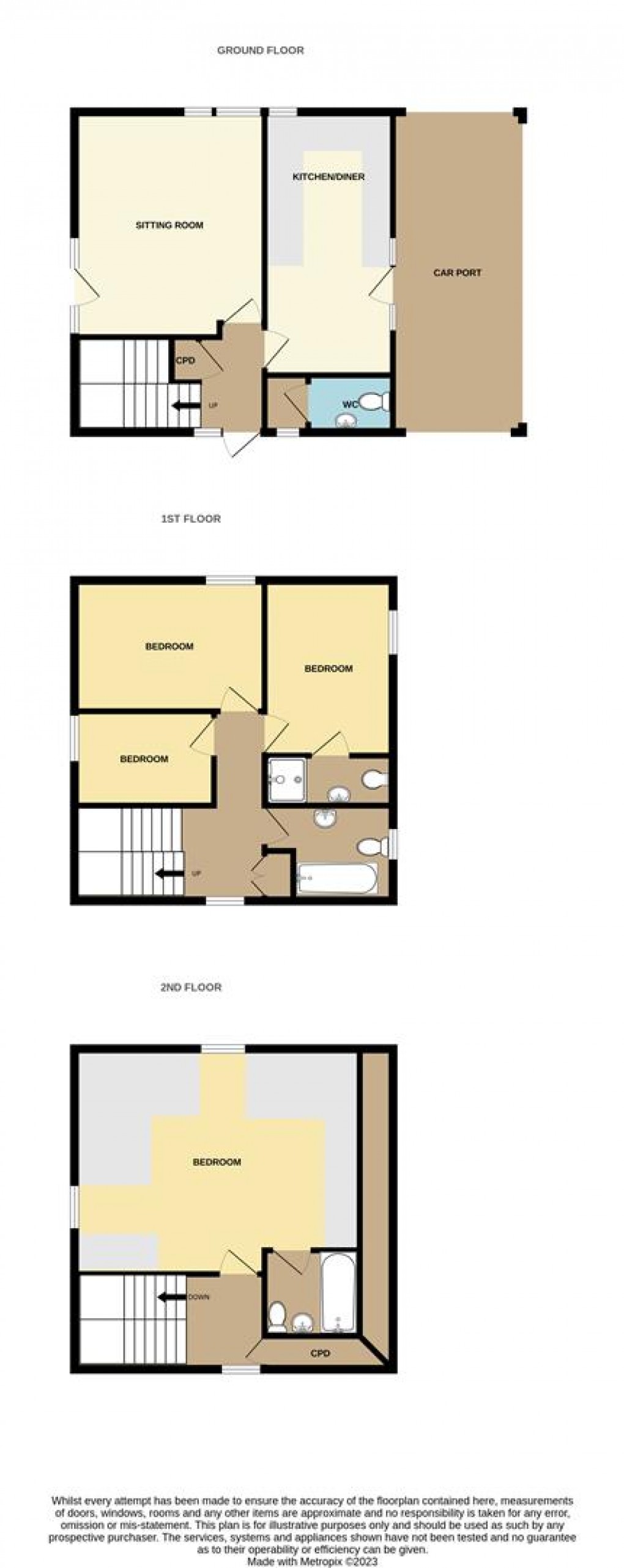 Floorplan for Chapmans Way, St Austell