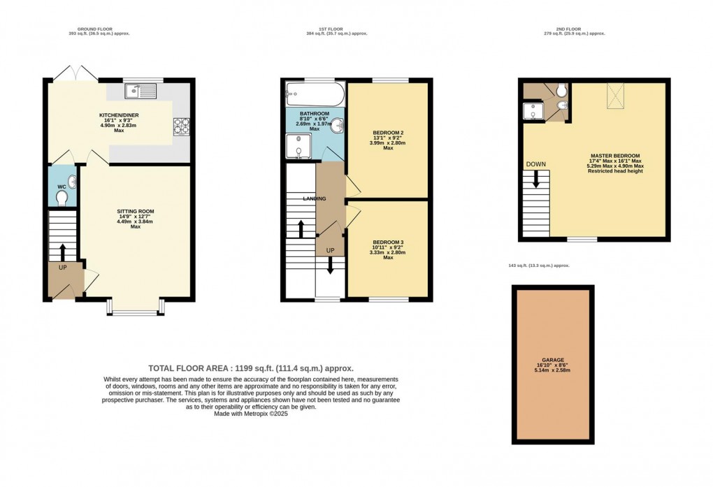 Floorplan for Hill Hay Close, Fowey