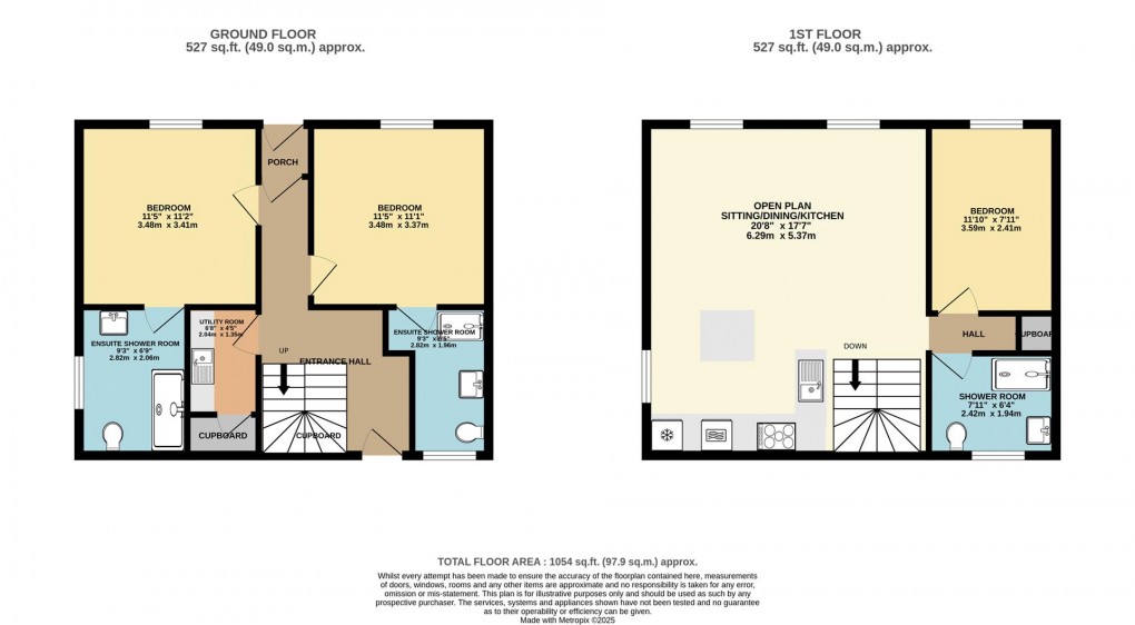 Floorplan for Esplanade, Fowey