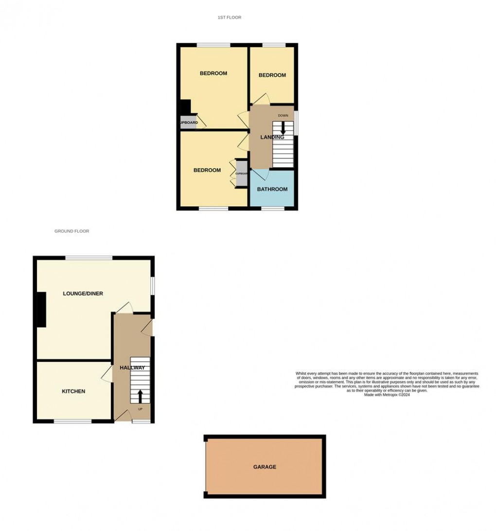 Floorplan for Roslyn Close, St. Austell