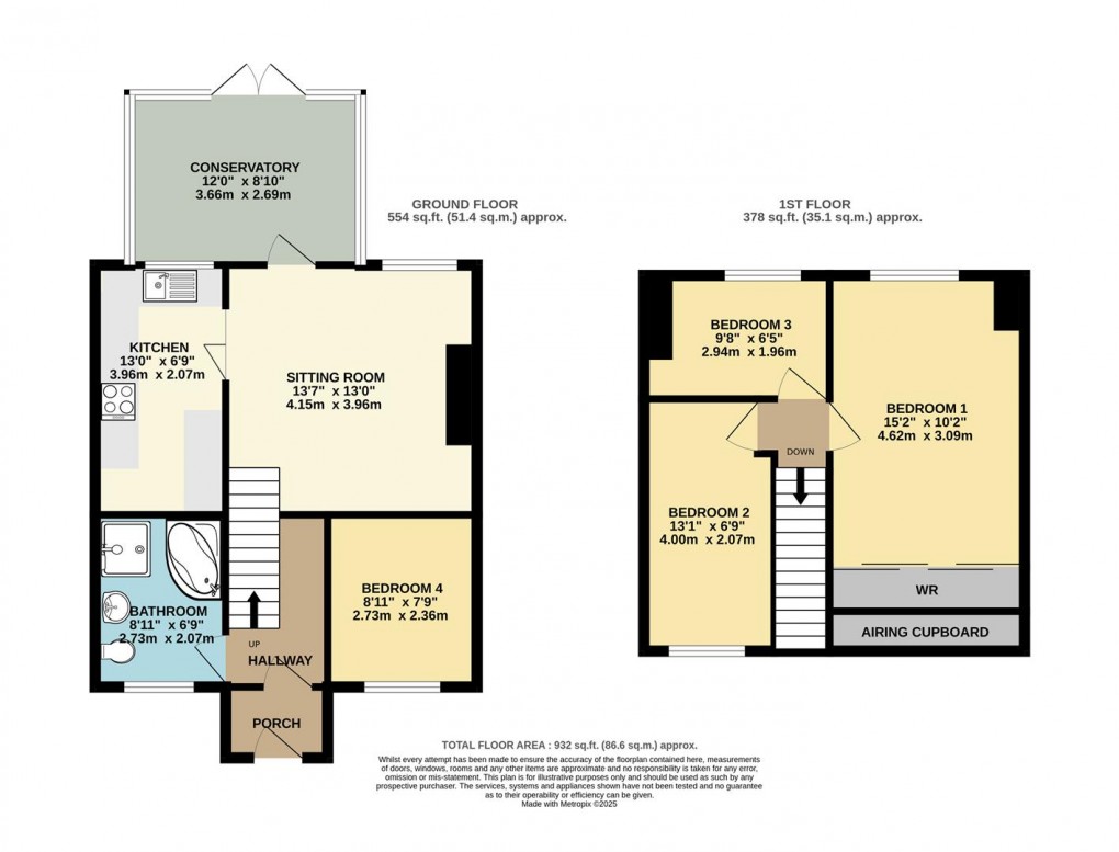 Floorplan for Ferris Way, Polruan