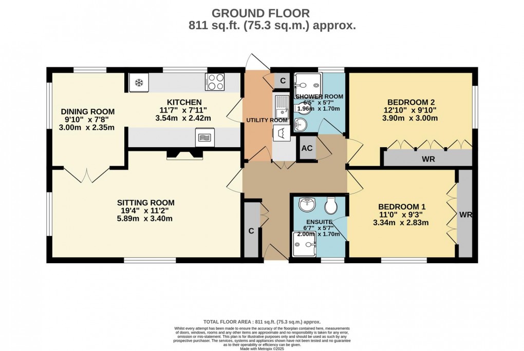 Floorplan for Mountlea Country Park, Par