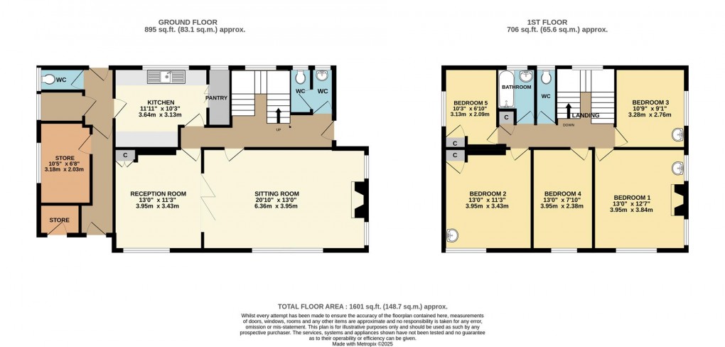 Floorplan for Lankelly Lane, Fowey