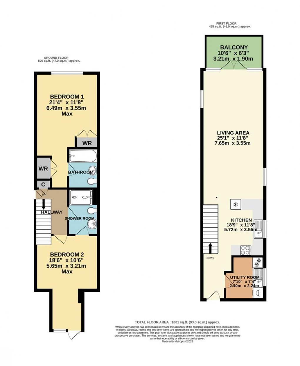 Floorplan for The Old Workshop, Fowey