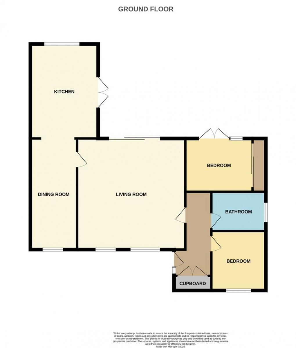 Floorplan for Windsor Drive, Carlyon Bay, St. Austell